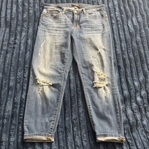 Judy Blue Women’s Relaxed Fit Distressed Boyfriend Jeans, Size 11 / 30